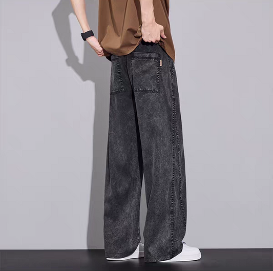 TrackStitch Washed Trouser Denim Pants